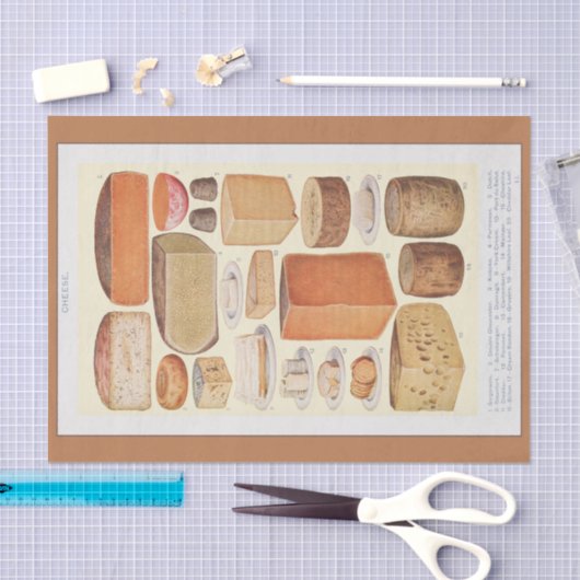 collage van de kaasboerderij 1923 ontkoppeling tissuepapier (Craft)