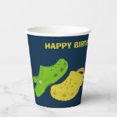 Collage van de marineblauw-Birthday-partij voor de Papieren Bekers (Voorkant)