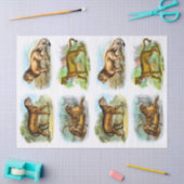 Collage van de ontkoppeling van de  Lion Tiger Tissuepapier (Craft)