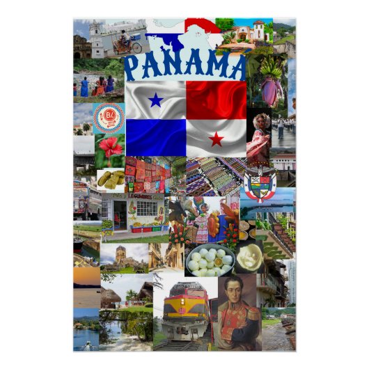 Collage van foto's van Panama Perfect Poster (Voorkant)