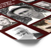 Collage van foto's van vaders geplant voor me rood poster (Hoek)