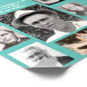 Collage van foto's van vaders geplant voor mij Bla Poster (Hoek)