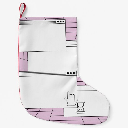 Collage van gebruikersinterfaceelementen. Cyberpun Kleine Kerstsok (Voorkant)