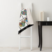 Collage van Geschilderde Harten, met Citaat Sherpa Deken (In situ)