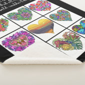 Collage van Geschilderde Harten, met Citaat Sherpa Deken (3/4)