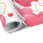 Collage van harten cadeaupapier (Rol Hoek)