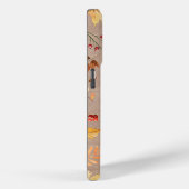 Collage van herfstbladeren op bruin Case-Mate iPhone case (Achterkant / Rechts)