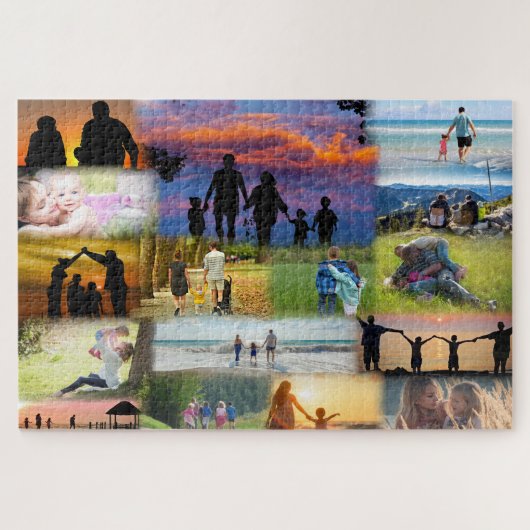 Collage van je familiefoto's legpuzzel (Horizontaal)