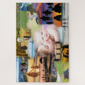 Collage van je familiefoto's legpuzzel (Verticaal)