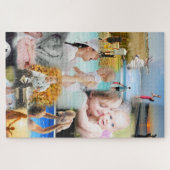 Collage van je familiefoto's legpuzzel (Horizontaal)