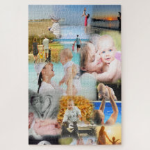 Collage van je familiefoto's