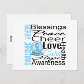 Collage van Kanker van de Vakantie van Kerstmis Feestdagenkaart (Voorkant / Achterkant)