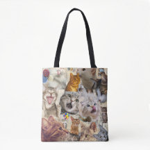 Collage van katten en speelgoed