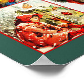 collage van Kerstmis en winterscènes Poster (Hoek)