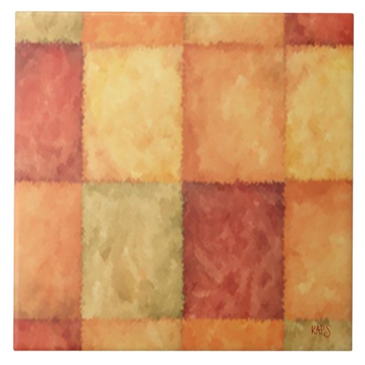 Collage van kleuren M Tegeltje (Voorkant)