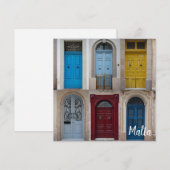 Collage van kleurrijke voordeuren (Voorkant / Achterkant)