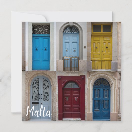 Collage van kleurrijke voordeuren (Voorkant)