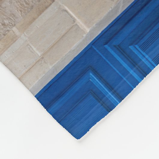 Collage van kleurrijke voordeuren fleece deken (Hoek)