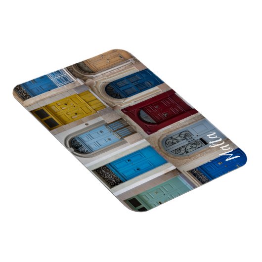 Collage van kleurrijke voordeuren magneet (Rechterzijde)