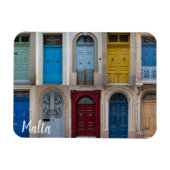 Collage van kleurrijke voordeuren magneet (Horizontaal)