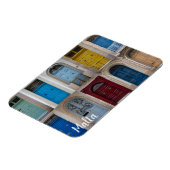 Collage van kleurrijke voordeuren magneet (Linkerzijde)