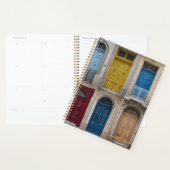 Collage van kleurrijke voordeuren planner (Display)