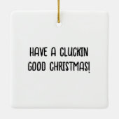 Collage van Leuke Kippen Keramisch Ornament (Achterkant)