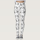 Collage van Leuke Kippen Leggings (Voorkant)