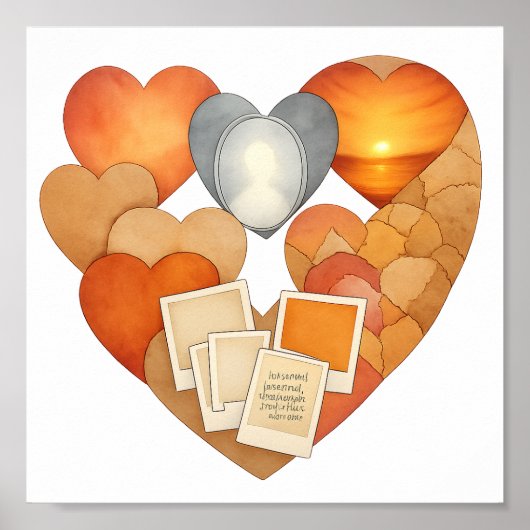 Collage van liefde poster (Voorkant)