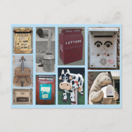 Collage van mailbox foto's briefkaart