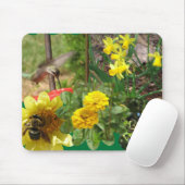 Collage van Natuur in de vlucht Muismat (Met muis)