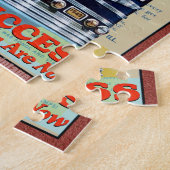 COLLAGE VAN NOSTALGIE LEGPUZZEL (Zijkant)