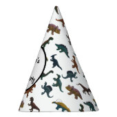 Collage van Plastic Speelgoed Dinosaurussen en Uw  Feesthoedjes (Rechts)