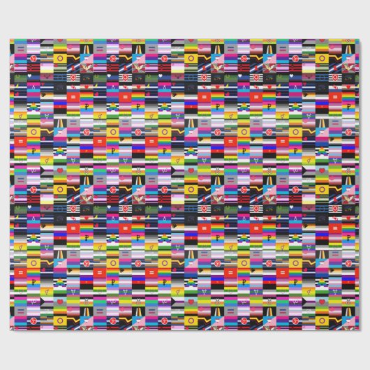 Collage van Pride Flags Cadeaupapier (Vlak)