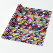 Collage van Pride Flags Cadeaupapier (Uitgerold)