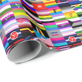 Collage van Pride Flags Cadeaupapier (Rol Hoek)