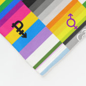 Collage van Pride Flags Fleece Deken (Hoek)