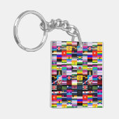 Collage van Pride Flags Sleutelhanger (Voorkant Links)
