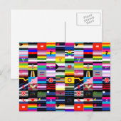 Collage van Pride-vlaggen Briefkaart (Voorkant / Achterkant)
