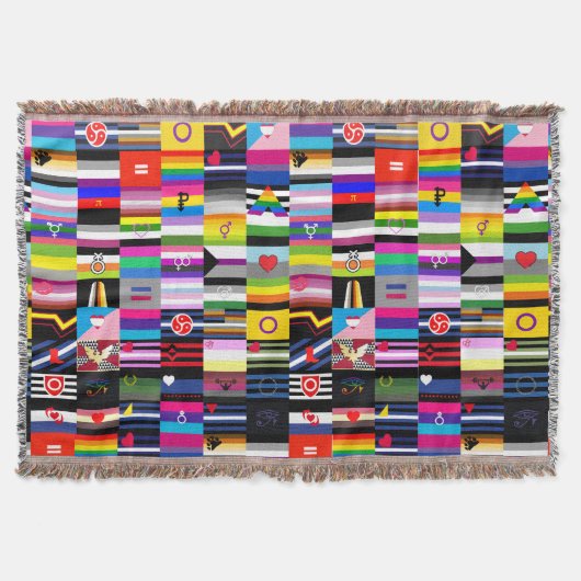 Collage van Pride-vlaggen Deken (Voorkant)