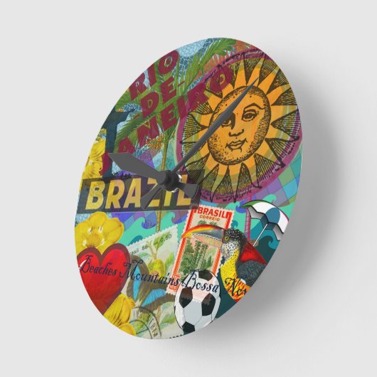 collage van Rio Brazilië Ronde Klok (Hoek)