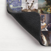 Collage van schilderijen van Gogh, Vermeer enz. Muismat (Hoek)