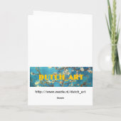 Collage van schilderijen van van Gogh, Vermeer, Kaart (Achterkant)