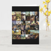 Collage van schilderijen van van Gogh, Vermeer, Kaart (Gele Bloem)