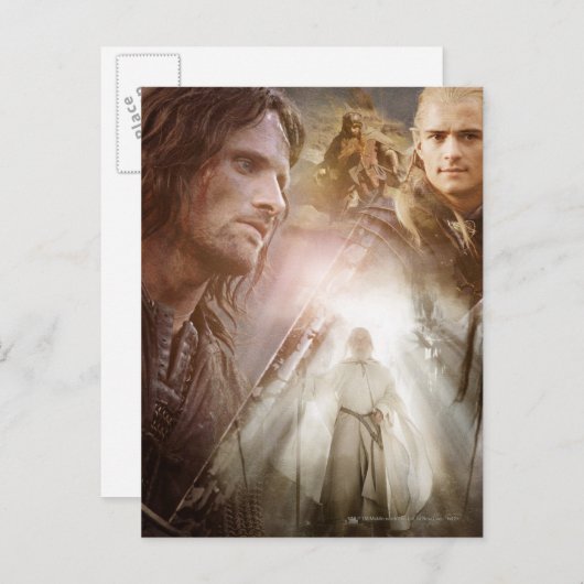 Collage van tekens briefkaart (Voorkant / Achterkant)