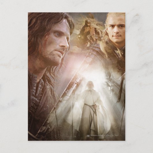 Collage van tekens briefkaart (Voorkant)