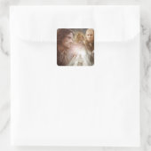 Collage van tekens vierkante sticker (Tas)