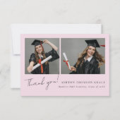 Collage van twee foto's modern design bedankkaart (Voorkant)