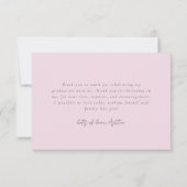 Collage van twee foto's modern design bedankkaart (Achterkant)