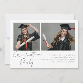 Collage van twee foto's modern design kaart